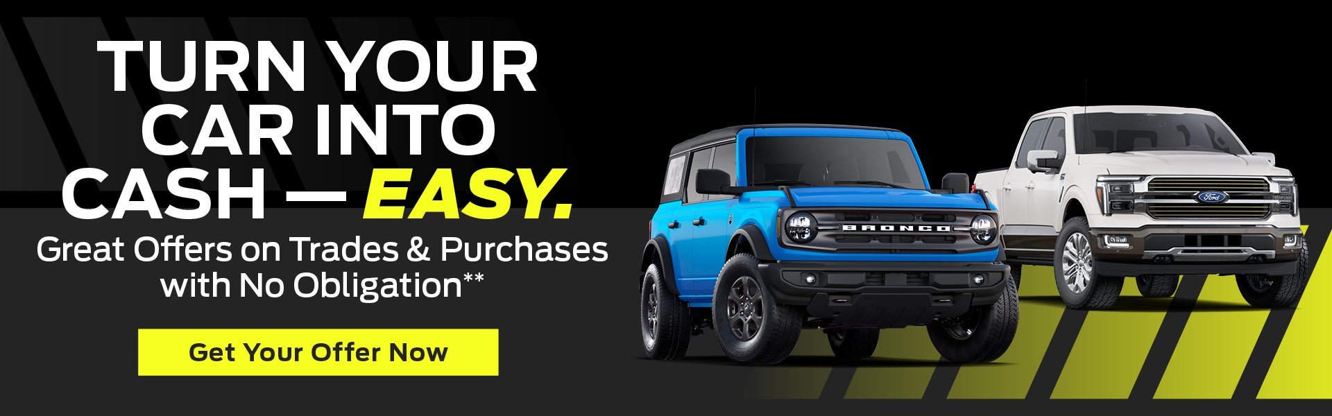 Let's make a deal for your vehicle