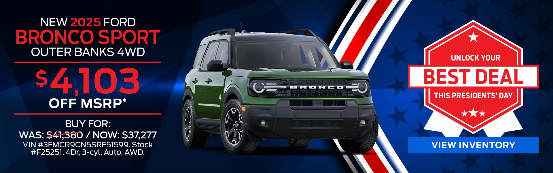 2025 Ford Bronco Sport Outer Banks 4WD 