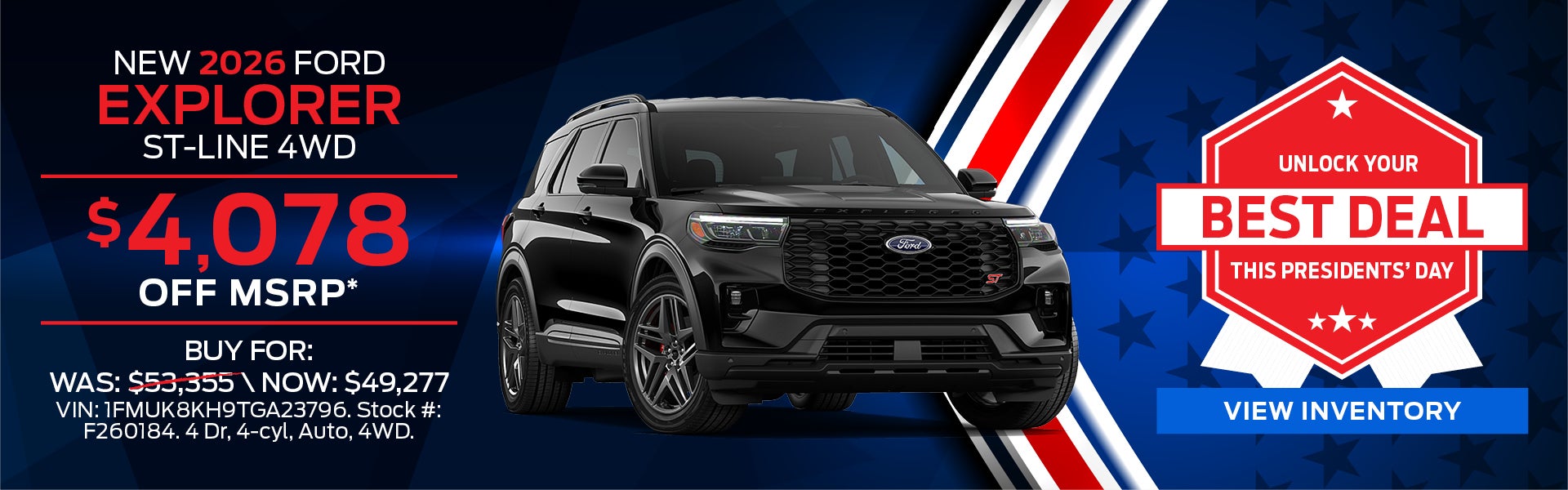 2026 Ford Explorer ST-Line 4WD