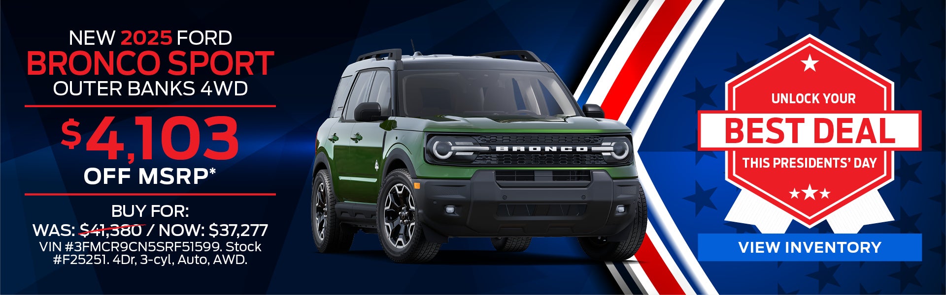 2025 Ford Bronco Sport Outer Banks 4WD 