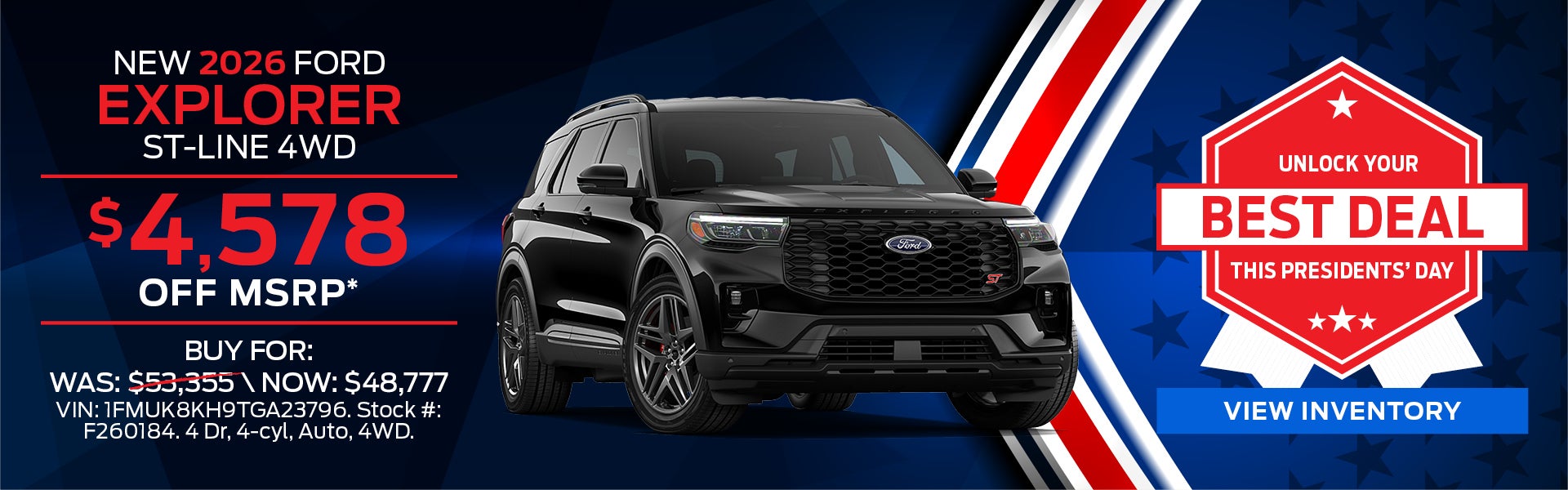 2026 Ford Explorer ST-Line 4WD