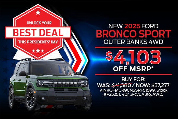 2025 Ford Bronco Sport Outer Banks 4WD 
