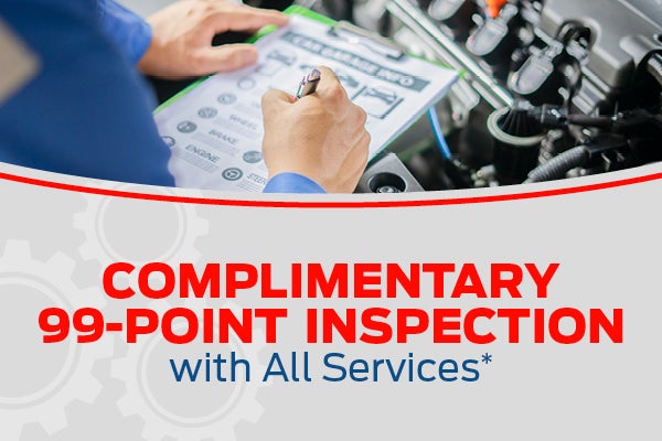 Complimentary 99-Point Inspection with All Services