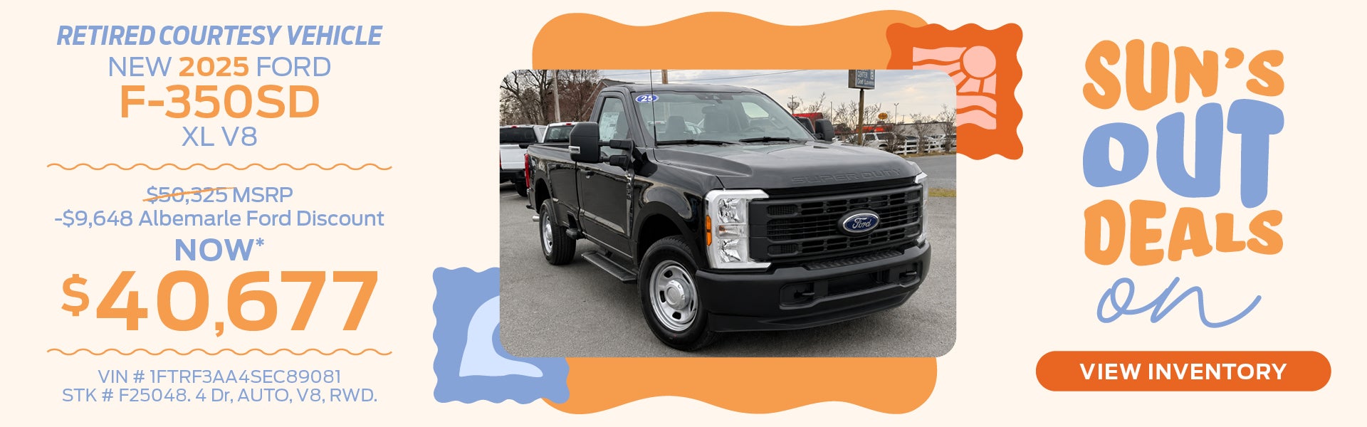 New 2025 Ford F-350SD XL V8