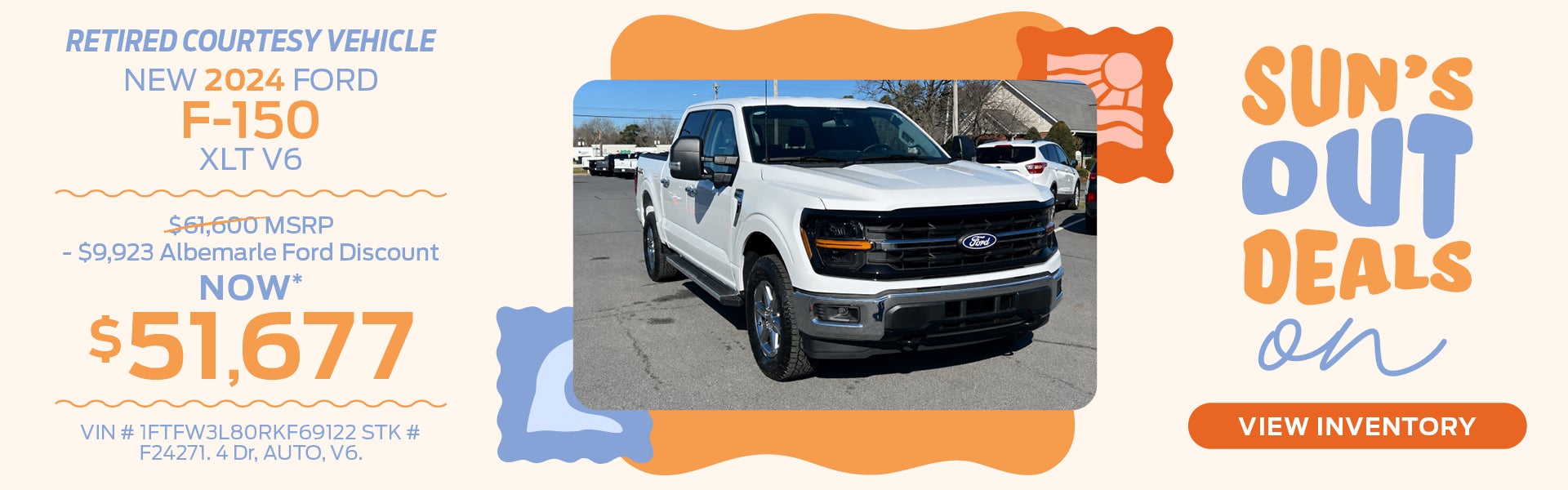 New 2024 Ford F-150 XLT V6