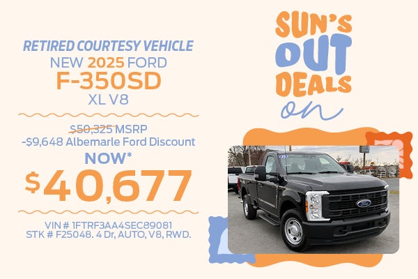 New 2025 Ford F-350SD XL V8