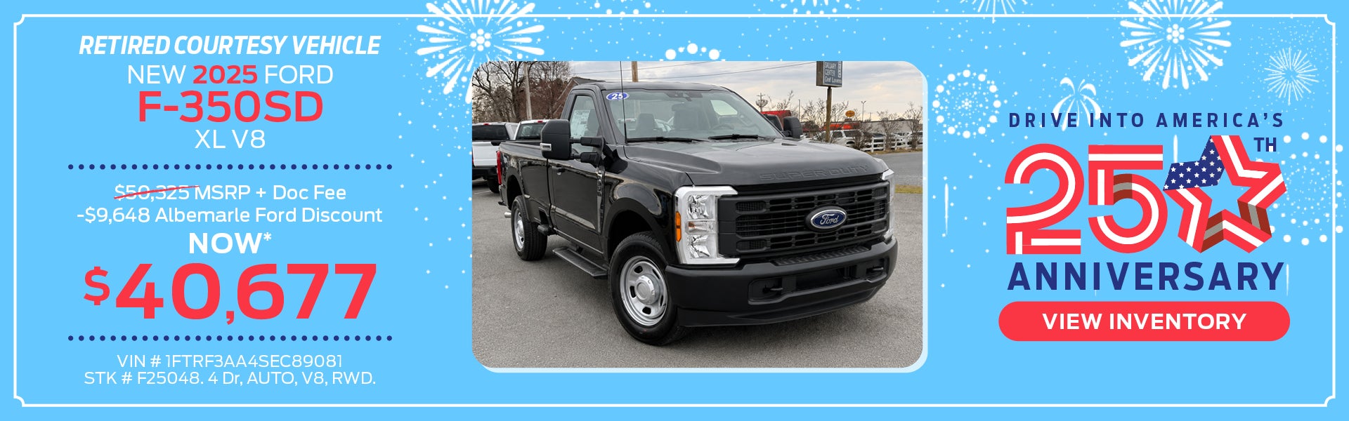 New 2025 Ford F-350SD XL V8