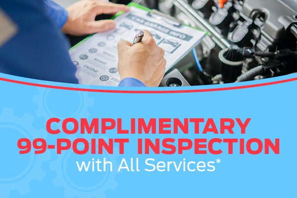 Complimentary 99-Point Inspection with All Services
