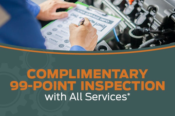 Complimentary 99-Point Inspection with All Services
