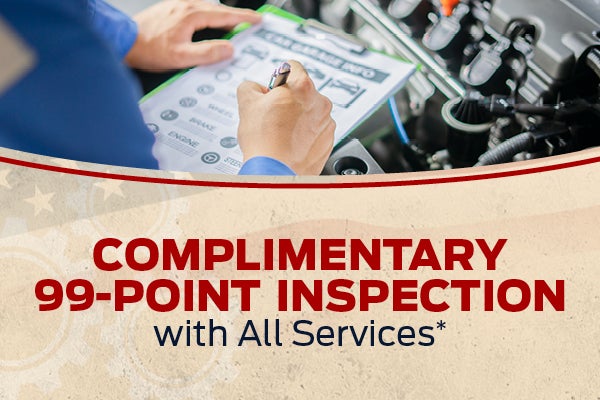 Complimentary 99-Point Inspection with All Services