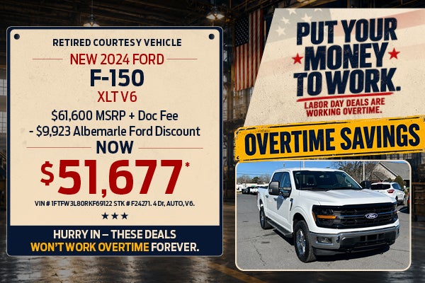 New 2024 Ford F-150 XLT V6