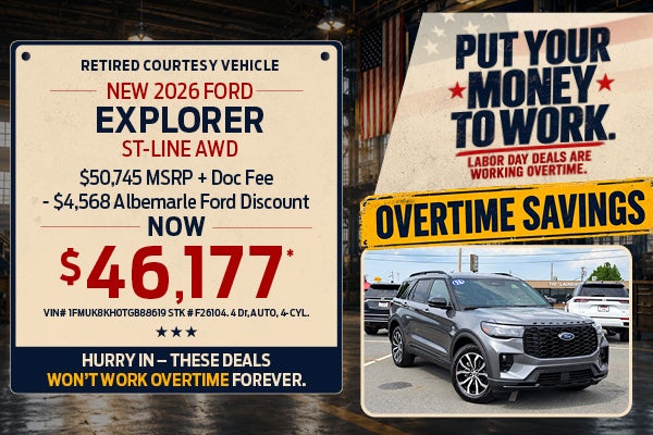 New 2026 Ford Explorer ST-Line AWD