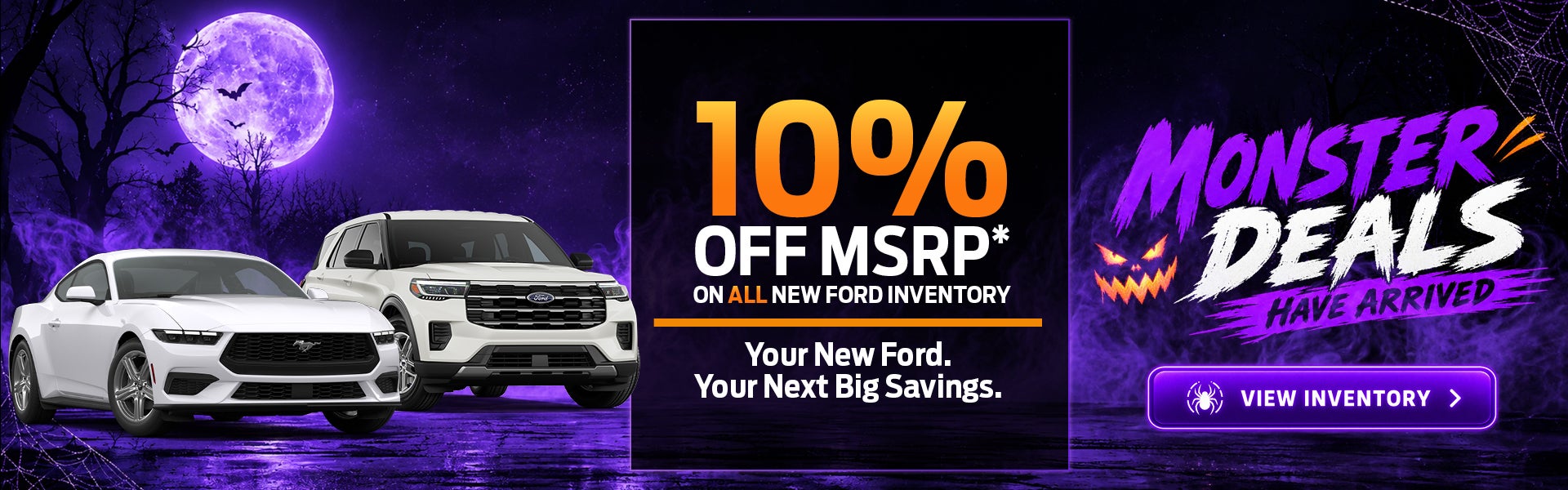 10% OFF MSRP ON ALL NEW FORD Inventory 