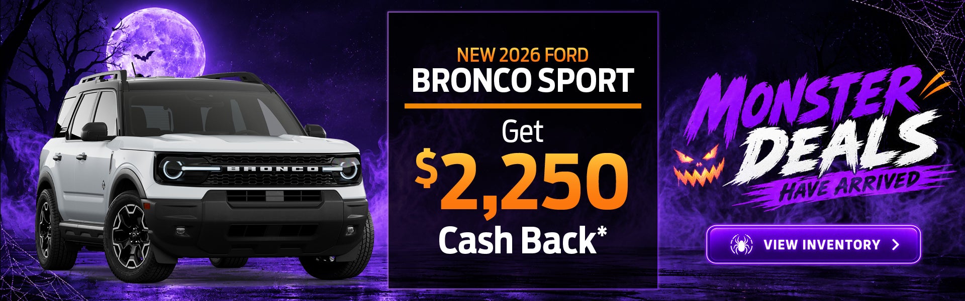 New 2026 Ford Bronco Sport Get $2,250 Cash Back