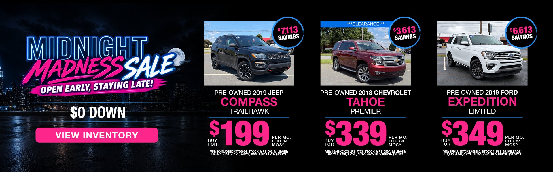 Midnight Madness Sale