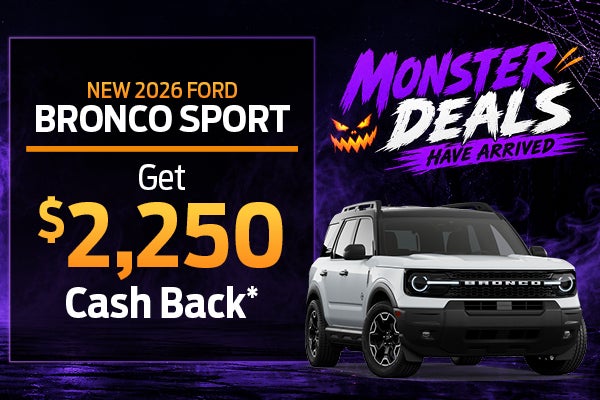New 2026 Ford Bronco Sport Get $2,250 Cash Back